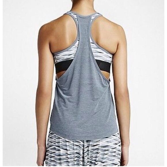 Nike Dri Fit S Inside Loose Printed Training Tank - Picture 7 of 8